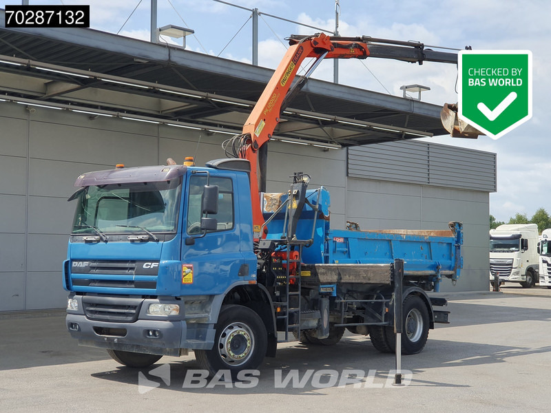 DAF CF75.310 4X2 Manual Big-Axle Steelsuspension Palfinger Euro 3 - قلابات, شاحنة كرين: صور 1 DAF CF75.310 4X2 Manual Big-Axle Steelsuspension Palfinger Euro 3 - قلابات, شاحنة كرين: صور 1
