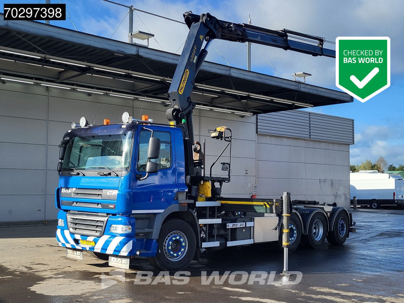 شاحنة ذات الخطاف, شاحنة كرين DAF CF85.410 FAQ CF85 8X2 Palfinger PK22002 EH Kran Crane + VDL S-20-6200 Lift+steering EEV: صور 1