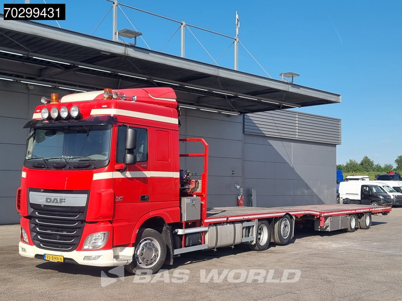 DAF XF 440 6X2 NL-combi Transporter HMF 900-K2 Kran Winch Lift-Lenkachse Euro 6 - شاحنات مسطحة, شاحنة كرين: صور 5 DAF XF 440 6X2 NL-combi Transporter HMF 900-K2 Kran Winch Lift-Lenkachse Euro 6 - شاحنات مسطحة, شاحنة كرين: صور 5