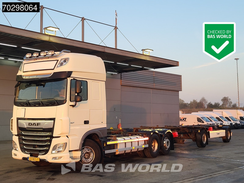 DAF XF 450 XF 6X2 NL-Truck Combi Retarder 2xTanks Lift-axle Standairco ACC Euro 6 - شاحنات الحاويات/ جسم علوي قابل للتغيير شاحنة: صور 1 DAF XF 450 XF 6X2 NL-Truck Combi Retarder 2xTanks Lift-axle Standairco ACC Euro 6 - شاحنات الحاويات/ جسم علوي قابل للتغيير شاحنة: صور 1