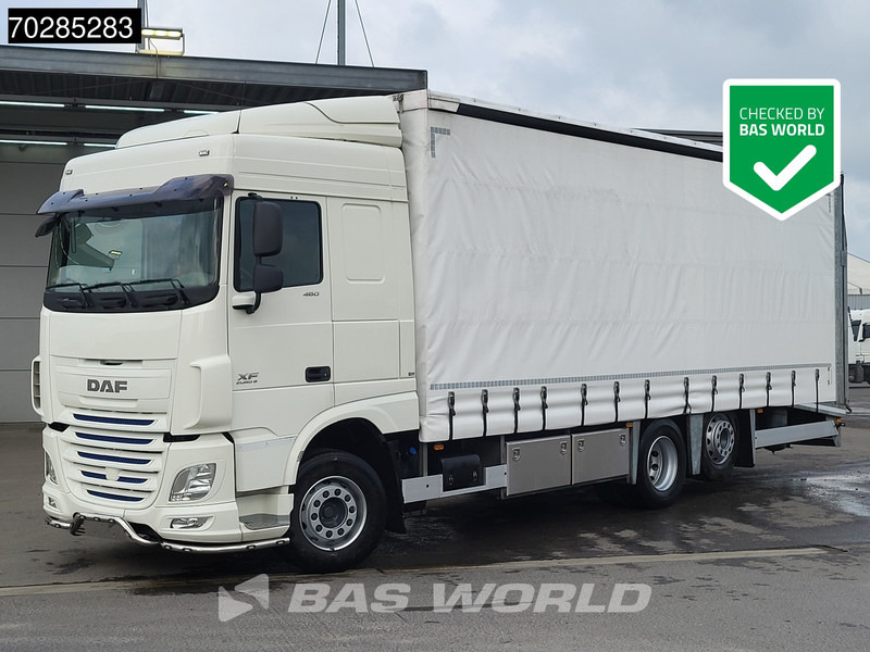 DAF XF 460 6X2 Machine Transporter hydraulic ramp Retarder Lift+Lenkasche Euro 6 - شاحنة نقل سيارات شاحنة: صور 3 DAF XF 460 6X2 Machine Transporter hydraulic ramp Retarder Lift+Lenkasche Euro 6 - شاحنة نقل سيارات شاحنة: صور 3