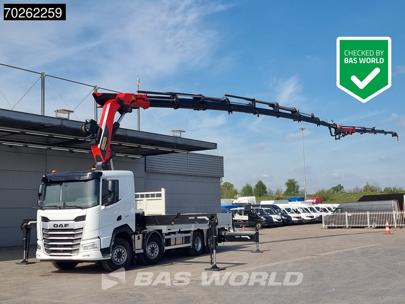 DAF XF 530 8X2 NEW Palfinger PK580 TEC Crane 8 + 4 Fly-jib Winch Retarder Lift+Lenkasche - شاحنات مسطحة, شاحنة كرين: صور 1 DAF XF 530 8X2 NEW Palfinger PK580 TEC Crane 8 + 4 Fly-jib Winch Retarder Lift+Lenkasche - شاحنات مسطحة, شاحنة كرين: صور 1