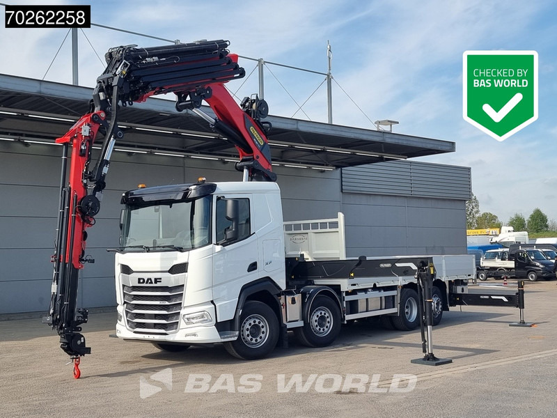 DAF XF 530 8X2 NEW Palfinger PK580 TEC Kran Crane Fly-Jib 2.5t Winch Lift+Lenkasche Retarder - شاحنات مسطحة, شاحنة كرين: صور 1 DAF XF 530 8X2 NEW Palfinger PK580 TEC Kran Crane Fly-Jib 2.5t Winch Lift+Lenkasche Retarder - شاحنات مسطحة, شاحنة كرين: صور 1