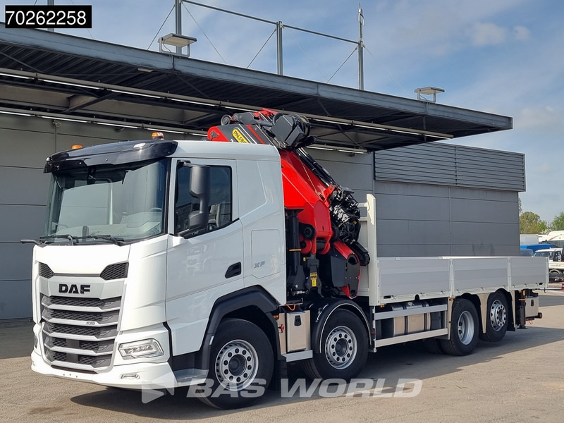 DAF XF 530 8X2 NEW Palfinger PK580 TEC Kran Crane Fly-Jib Winch Lift+Lenkasche Retarder - شاحنات مسطحة, شاحنة كرين: صور 1 DAF XF 530 8X2 NEW Palfinger PK580 TEC Kran Crane Fly-Jib Winch Lift+Lenkasche Retarder - شاحنات مسطحة, شاحنة كرين: صور 1