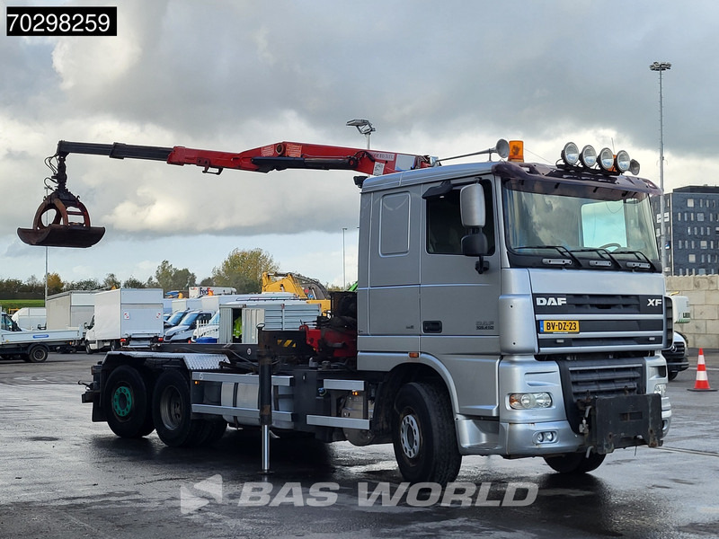 DAF XF105.410 XF 6X2 NL-Truck HMF 1643 Z2 Crane 24T Container system Lift+Steering-Axle Euro 5 - شاحنة - نظام الكابلات, شاحنة كرين: صور 3 DAF XF105.410 XF 6X2 NL-Truck HMF 1643 Z2 Crane 24T Container system Lift+Steering-Axle Euro 5 - شاحنة - نظام الكابلات, شاحنة كرين: صور 3