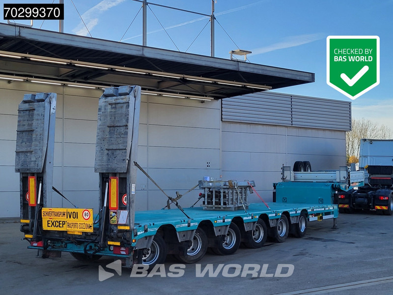De Angelis 6SA00 Extendable750cm 6xSteeringaxle Hydraulic Neck Ramps - عربة مسطحة منخفضة نصف مقطورة: صور 1 De Angelis 6SA00 Extendable750cm 6xSteeringaxle Hydraulic Neck Ramps - عربة مسطحة منخفضة نصف مقطورة: صور 1