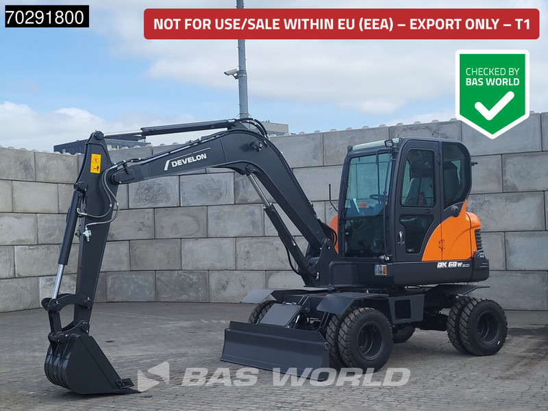 Develon DX60 WN ECO-1 A/C - حفارة على عجلات: صور 1 Develon DX60 WN ECO-1 A/C - حفارة على عجلات: صور 1