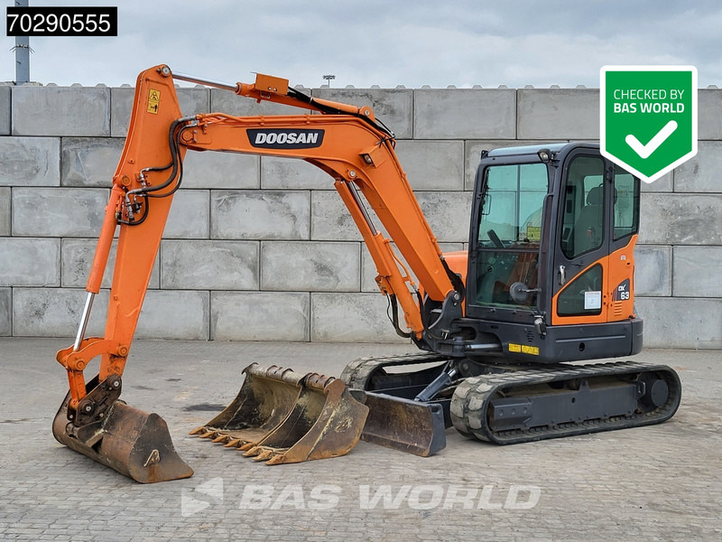 Doosan DX63-3 3 BUCKETS - A/C - حفارة مصغرة: صور 1 Doosan DX63-3 3 BUCKETS - A/C - حفارة مصغرة: صور 1