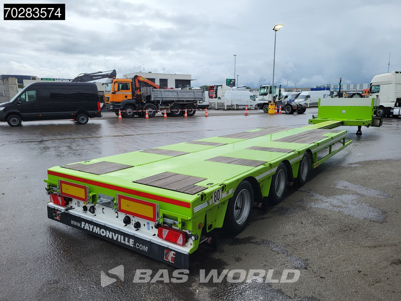 Faymonville F-S43-1AAF 3 axles Extendable Twistlocks 3x Hydraulic Steering Galvanised - عربة مسطحة منخفضة نصف مقطورة: صور 5 Faymonville F-S43-1AAF 3 axles Extendable Twistlocks 3x Hydraulic Steering Galvanised - عربة مسطحة منخفضة نصف مقطورة: صور 5