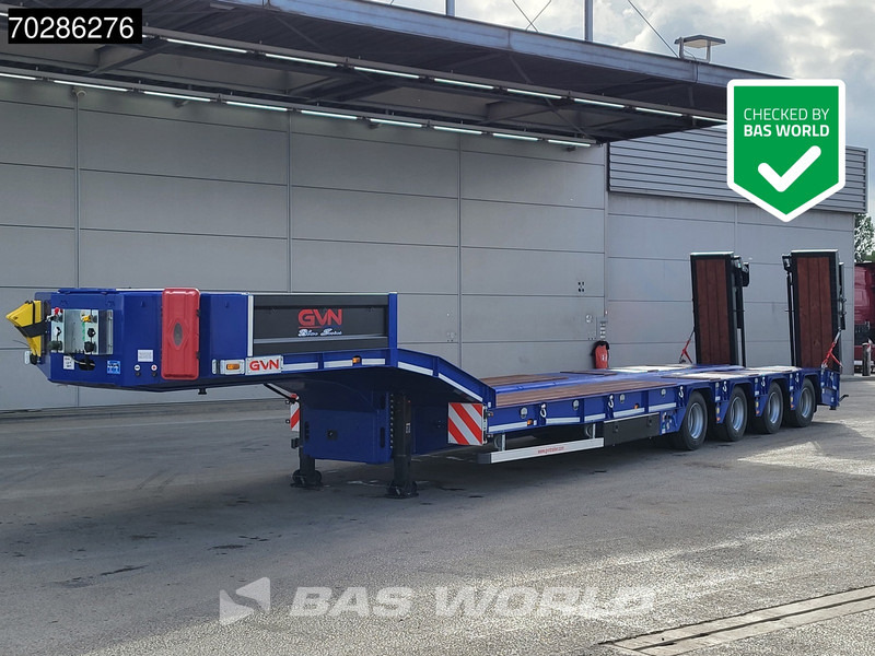 GVN Trailer 4 axles NEW Lift+Lenkachse Hydraulic Ramps - عربة مسطحة منخفضة نصف مقطورة: صور 1 GVN Trailer 4 axles NEW Lift+Lenkachse Hydraulic Ramps - عربة مسطحة منخفضة نصف مقطورة: صور 1