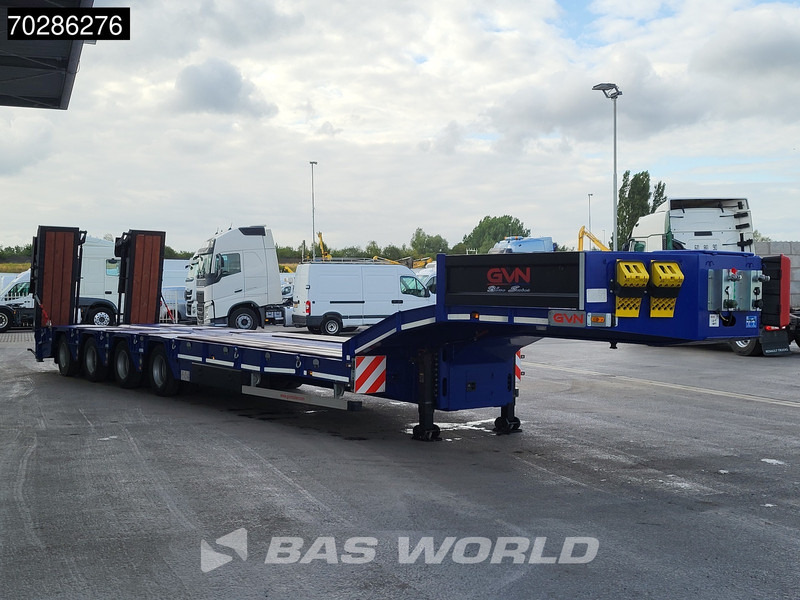 GVN Trailer 4 axles NEW Lift+Lenkachse Hydraulic Ramps - عربة مسطحة منخفضة نصف مقطورة: صور 3 GVN Trailer 4 axles NEW Lift+Lenkachse Hydraulic Ramps - عربة مسطحة منخفضة نصف مقطورة: صور 3