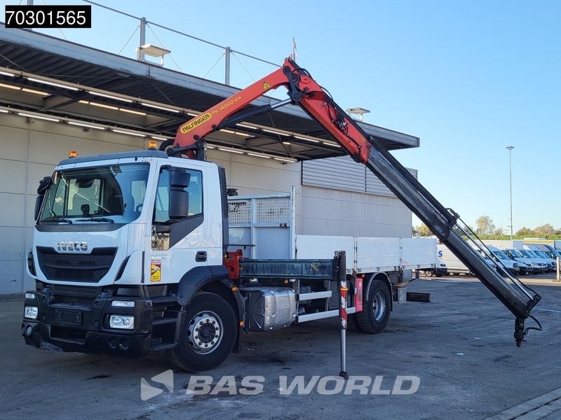 Iveco Stralis 310 4X2 Palfinger PK14002 EH Kran Crane Steel suspension Euro 6 - شاحنات مسطحة, شاحنة كرين: صور 5 Iveco Stralis 310 4X2 Palfinger PK14002 EH Kran Crane Steel suspension Euro 6 - شاحنات مسطحة, شاحنة كرين: صور 5