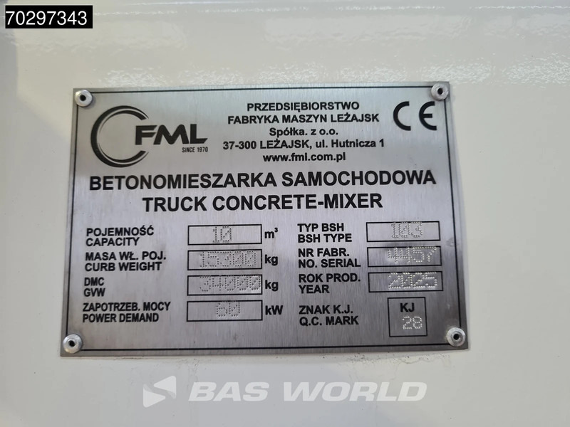 شاحنة خلاطة خرسانة جديد Iveco T-WAY 410 8X4 NEW! 10M3 FML Mixer Full Steel Suspension Automatic Euro 6: صور 18