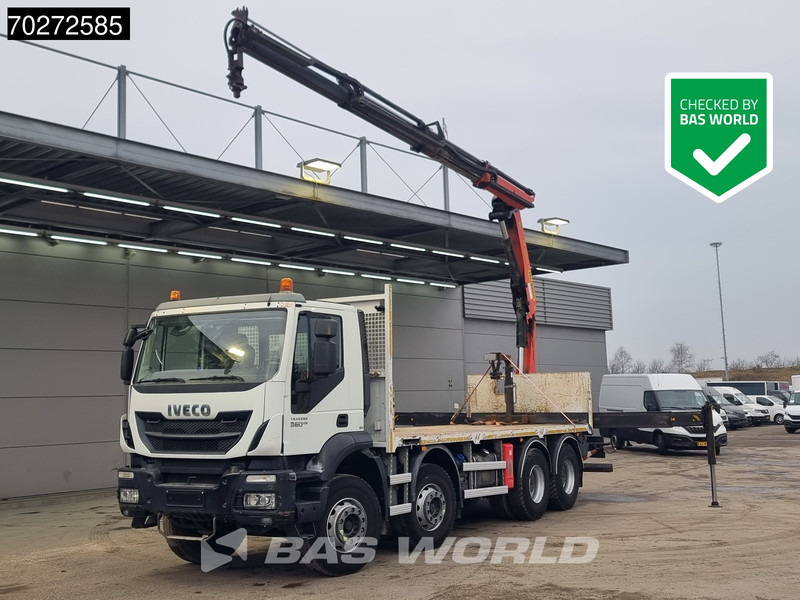 Iveco Trakker 360 8X4 Palfinger PK20001 Kran Retarder Big-Axle Steelsuspension Euro 6 - شاحنات مسطحة, شاحنة كرين: صور 1 Iveco Trakker 360 8X4 Palfinger PK20001 Kran Retarder Big-Axle Steelsuspension Euro 6 - شاحنات مسطحة, شاحنة كرين: صور 1