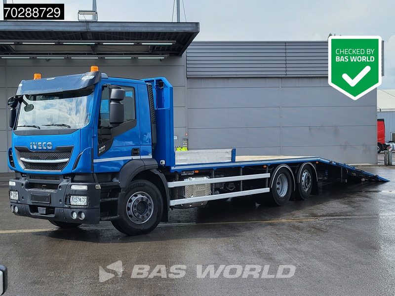 Iveco X-Way 420 6X2 Machine transporter Hydraulic Ramp Winch Lift+steering axle ACC Euro 6 - شاحنة نقل سيارات شاحنة: صور 1 Iveco X-Way 420 6X2 Machine transporter Hydraulic Ramp Winch Lift+steering axle ACC Euro 6 - شاحنة نقل سيارات شاحنة: صور 1