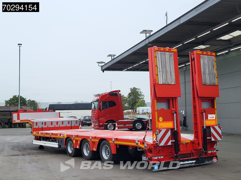 عربة مسطحة منخفضة نصف مقطورة جديد Kässbohrer Hydraulic Bed 450cm Extendable, Lift+Steering Axle: صور 5
