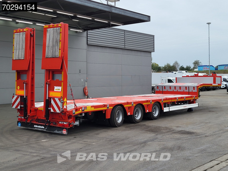 عربة مسطحة منخفضة نصف مقطورة جديد Kässbohrer Hydraulic Bed 450cm Extendable, Lift+Steering Axle: صور 11