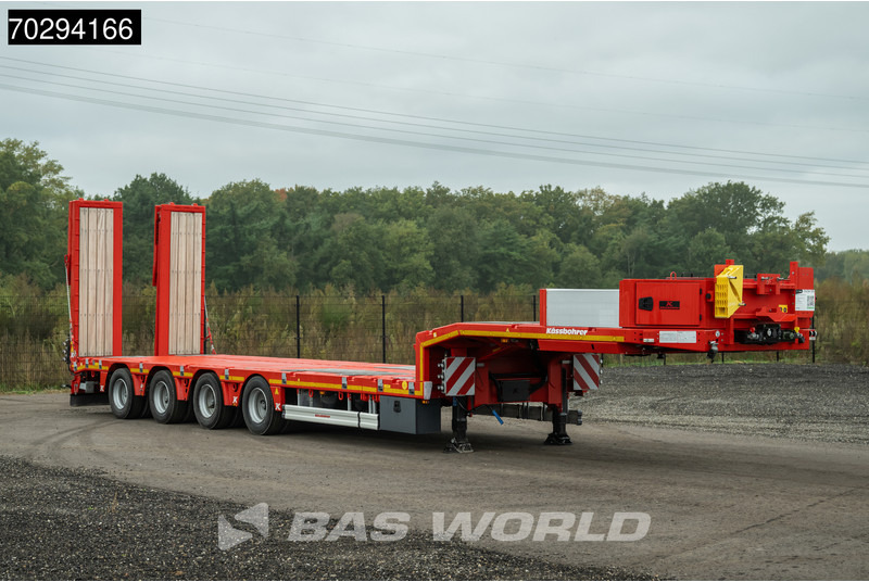 Kässbohrer LB4E 3 axles Extendable Ramps 1x Lift 3x Steering Axle - عربة مسطحة منخفضة نصف مقطورة: صور 5 Kässbohrer LB4E 3 axles Extendable Ramps 1x Lift 3x Steering Axle - عربة مسطحة منخفضة نصف مقطورة: صور 5