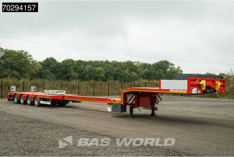 Kässbohrer LB4E 4 axles Extendable - 615cm 1x Lift + 2xSteering Axle - عربة مسطحة منخفضة نصف مقطورة: صور 3 Kässbohrer LB4E 4 axles Extendable - 615cm 1x Lift + 2xSteering Axle - عربة مسطحة منخفضة نصف مقطورة: صور 3