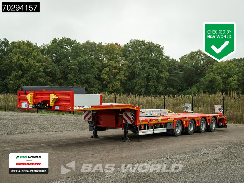 Kässbohrer LB4E 4 axles Extendable - 615cm 1x Lift + 2xSteering Axle - عربة مسطحة منخفضة نصف مقطورة: صور 1 Kässbohrer LB4E 4 axles Extendable - 615cm 1x Lift + 2xSteering Axle - عربة مسطحة منخفضة نصف مقطورة: صور 1