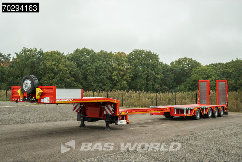 Kässbohrer LB4E 4 axles Hydr. Ramps 620cm-Extendable Lift+ 2x Steering Axle - عربة مسطحة منخفضة نصف مقطورة: صور 2 Kässbohrer LB4E 4 axles Hydr. Ramps 620cm-Extendable Lift+ 2x Steering Axle - عربة مسطحة منخفضة نصف مقطورة: صور 2