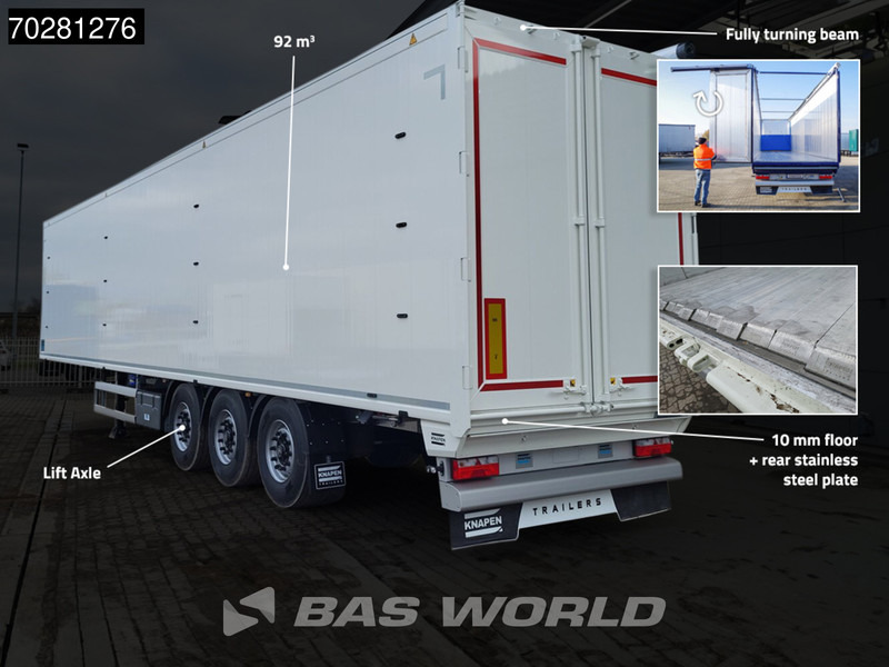 Knapen K100 10MM 92m3 3 axles NEW 92M3 10mm Liftachse - أرضية المشي نصف مقطورة: صور 2 Knapen K100 10MM 92m3 3 axles NEW 92M3 10mm Liftachse - أرضية المشي نصف مقطورة: صور 2