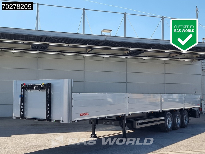 Kögel S24-1 OPEN Liftachse Bordwände - نصف مقطورة مسطحة: صور 1 Kögel S24-1 OPEN Liftachse Bordwände - نصف مقطورة مسطحة: صور 1