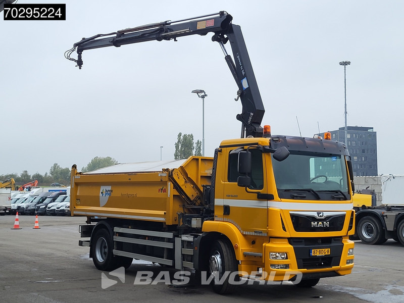MAN TGM 18.250 TGM 4X2 NL-Truck 10m3 HSW Tipper 13Ton HMF 1300-K2 Crane Automatic Euro 6 - قلابات, شاحنة كرين: صور 3 MAN TGM 18.250 TGM 4X2 NL-Truck 10m3 HSW Tipper 13Ton HMF 1300-K2 Crane Automatic Euro 6 - قلابات, شاحنة كرين: صور 3