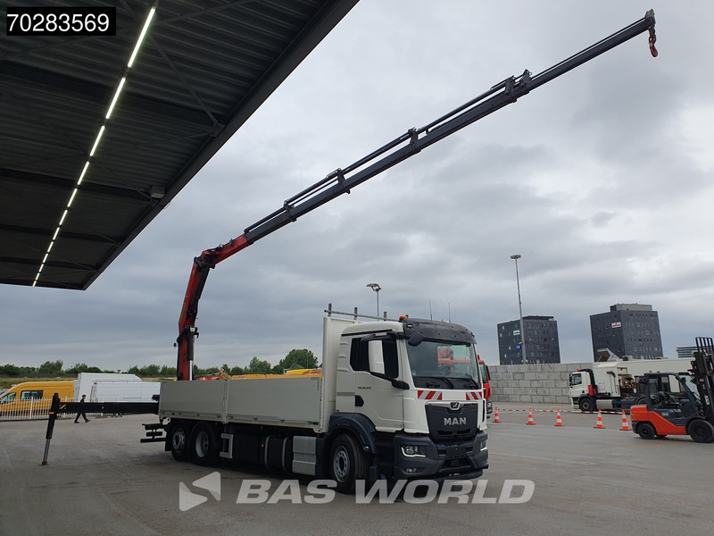 MAN TGS 26.470 6X2 Palfinger PK22002-EH Kran Crane Liftachse Navi Euro 6 - شاحنات مسطحة, شاحنة كرين: صور 2 MAN TGS 26.470 6X2 Palfinger PK22002-EH Kran Crane Liftachse Navi Euro 6 - شاحنات مسطحة, شاحنة كرين: صور 2