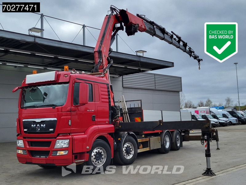 MAN TGS 35.480 8X4 Fassi F800BXP.28 Kran Crane Hydrodrive Lift-Lenkachse Euro 4 - شاحنات مسطحة, شاحنة كرين: صور 1 MAN TGS 35.480 8X4 Fassi F800BXP.28 Kran Crane Hydrodrive Lift-Lenkachse Euro 4 - شاحنات مسطحة, شاحنة كرين: صور 1