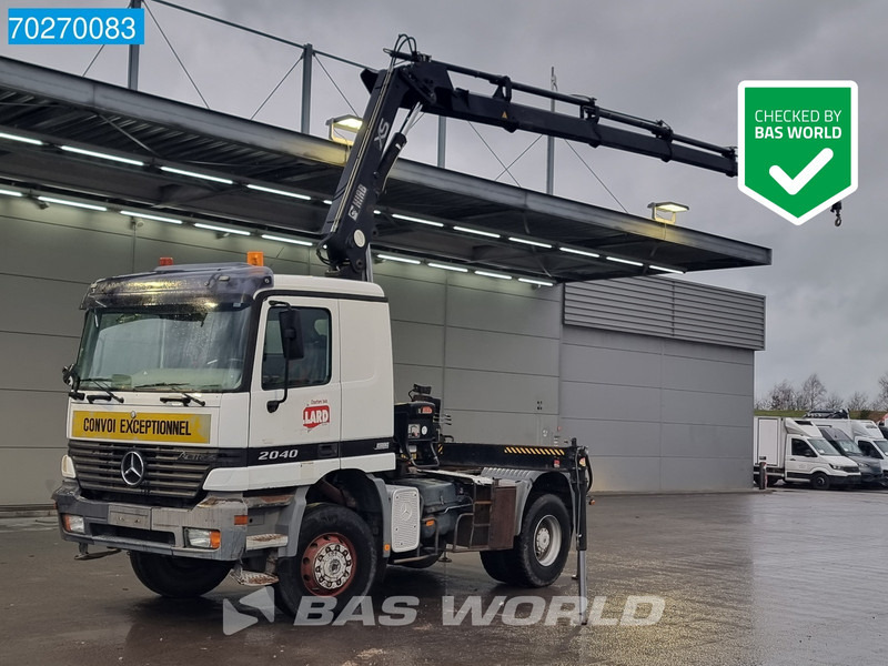 Mercedes-Benz Actros 2040 Actros 4X4 Manual 4x4 Big-Axle Full-Steel Hiab 1660-5 Kran 4x Stabilizers - شاحنة جرار: صور 1 Mercedes-Benz Actros 2040 Actros 4X4 Manual 4x4 Big-Axle Full-Steel Hiab 1660-5 Kran 4x Stabilizers - شاحنة جرار: صور 1