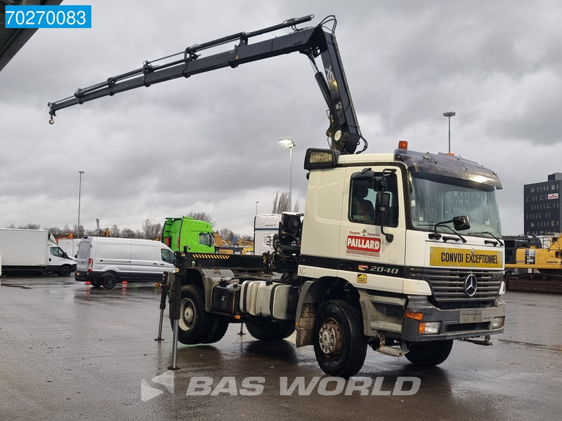 Mercedes-Benz Actros 2040 Actros 4X4 Manual 4x4 Big-Axle Full-Steel Hiab 1660-5 Kran 4x Stabilizers - شاحنة جرار: صور 3 Mercedes-Benz Actros 2040 Actros 4X4 Manual 4x4 Big-Axle Full-Steel Hiab 1660-5 Kran 4x Stabilizers - شاحنة جرار: صور 3