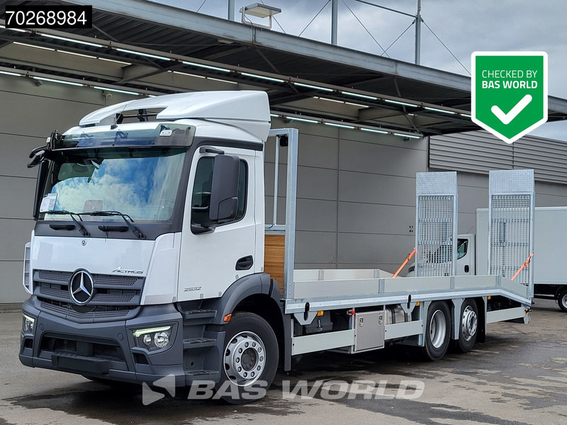 Mercedes-Benz Actros 2532 6X2 NEW! Machine tansporter Oprijwagen Lenkachse Navi Euro 6 - شاحنة نقل سيارات شاحنة: صور 1 Mercedes-Benz Actros 2532 6X2 NEW! Machine tansporter Oprijwagen Lenkachse Navi Euro 6 - شاحنة نقل سيارات شاحنة: صور 1