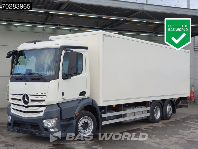 Mercedes-Benz Actros 2540 6X2 1500kg Ladebordwand Steering Axle Automatic Navi Euro 6 - بصندوق مغلق شاحنة: صور 1 Mercedes-Benz Actros 2540 6X2 1500kg Ladebordwand Steering Axle Automatic Navi Euro 6 - بصندوق مغلق شاحنة: صور 1