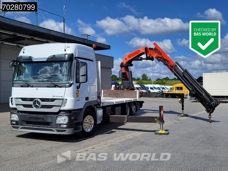 Mercedes-Benz Actros 2544 6X2 Palfinger PK53002SH Kran Crane Lift-Lenkachse Euro 5 - شاحنات مسطحة, شاحنة كرين: صور 1 Mercedes-Benz Actros 2544 6X2 Palfinger PK53002SH Kran Crane Lift-Lenkachse Euro 5 - شاحنات مسطحة, شاحنة كرين: صور 1