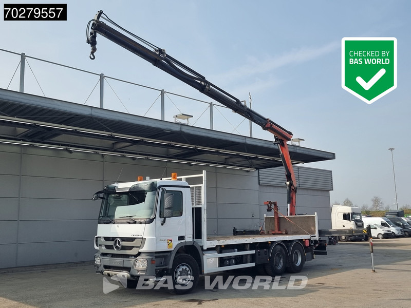 Mercedes-Benz Actros 2641 6X4 Palfinger PK18002-EH Remote Full Steel Euro 5 - شاحنات مسطحة, شاحنة كرين: صور 1 Mercedes-Benz Actros 2641 6X4 Palfinger PK18002-EH Remote Full Steel Euro 5 - شاحنات مسطحة, شاحنة كرين: صور 1