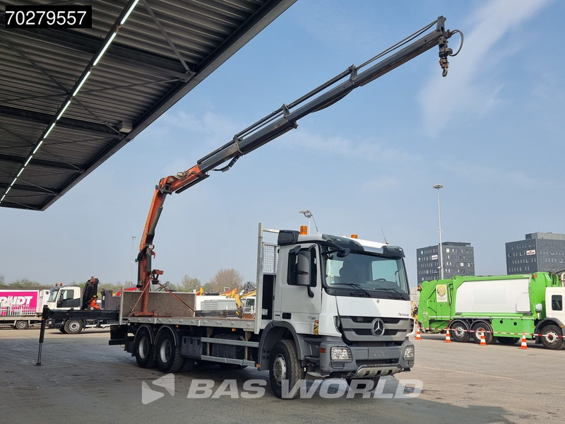 Mercedes-Benz Actros 2641 6X4 Palfinger PK18002-EH Remote Full Steel Euro 5 - شاحنات مسطحة, شاحنة كرين: صور 3 Mercedes-Benz Actros 2641 6X4 Palfinger PK18002-EH Remote Full Steel Euro 5 - شاحنات مسطحة, شاحنة كرين: صور 3