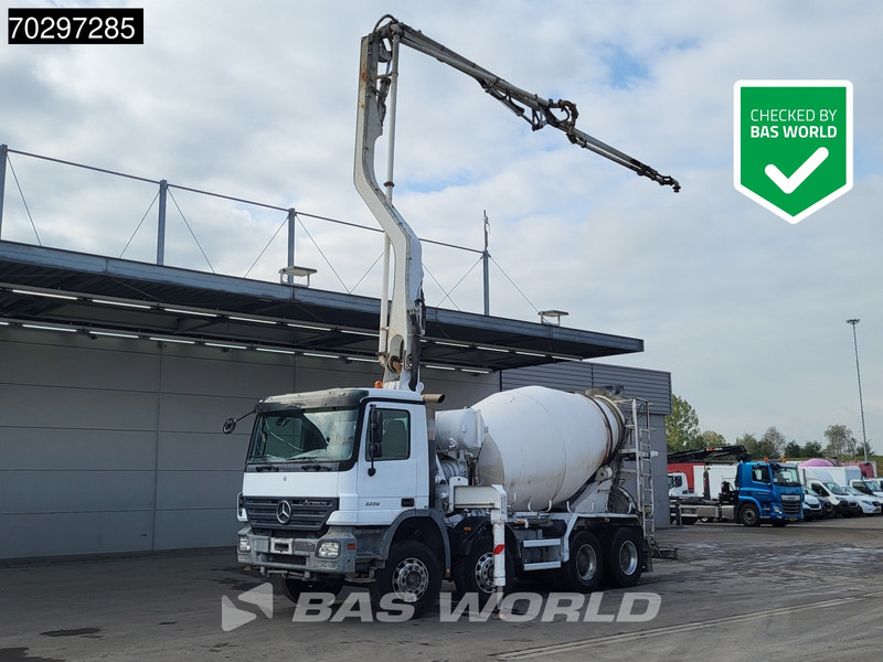 Mercedes-Benz Actros 3241 8X4 7m3 Putzmeister Mixer Big-Axle Steelsuspension Automatic Pompe+Mixer Euro 3 - مضخة خرسانة: صور 1 Mercedes-Benz Actros 3241 8X4 7m3 Putzmeister Mixer Big-Axle Steelsuspension Automatic Pompe+Mixer Euro 3 - مضخة خرسانة: صور 1