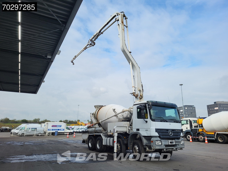 Mercedes-Benz Actros 3241 8X4 7m3 Putzmeister Mixer Big-Axle Steelsuspension Automatic Pompe+Mixer Euro 3 - مضخة خرسانة: صور 5 Mercedes-Benz Actros 3241 8X4 7m3 Putzmeister Mixer Big-Axle Steelsuspension Automatic Pompe+Mixer Euro 3 - مضخة خرسانة: صور 5