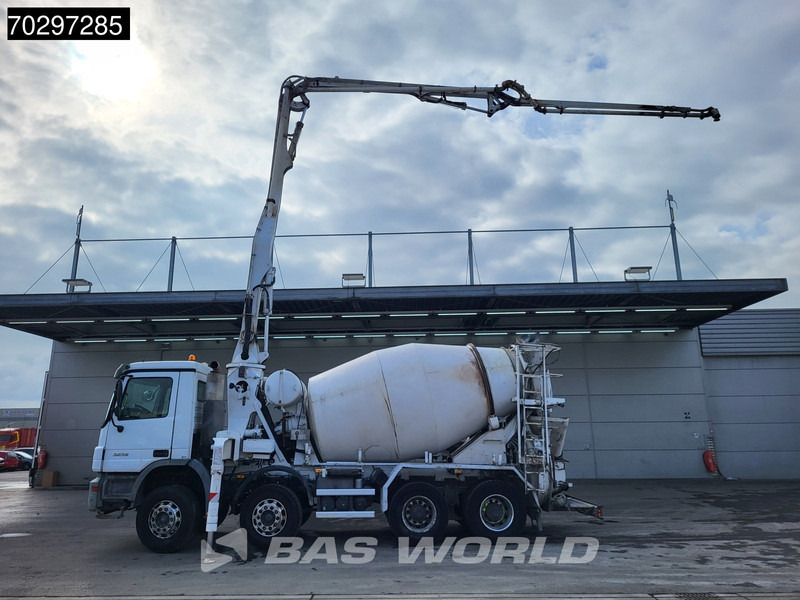 Mercedes-Benz Actros 3241 8X4 7m3 Putzmeister Mixer Big-Axle Steelsuspension Automatic Pompe+Mixer Euro 3 - مضخة خرسانة: صور 2 Mercedes-Benz Actros 3241 8X4 7m3 Putzmeister Mixer Big-Axle Steelsuspension Automatic Pompe+Mixer Euro 3 - مضخة خرسانة: صور 2