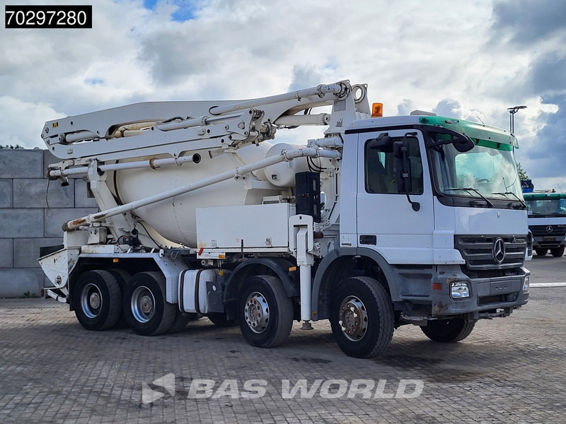 Mercedes-Benz Actros 3241 8X4 7m3 Putzmeister TMM 21-3 Retarder Big-Axle 3-Pedals Steelsuspension Euro 4 - شاحنة خلاطة خرسانة: صور 3 Mercedes-Benz Actros 3241 8X4 7m3 Putzmeister TMM 21-3 Retarder Big-Axle 3-Pedals Steelsuspension Euro 4 - شاحنة خلاطة خرسانة: صور 3