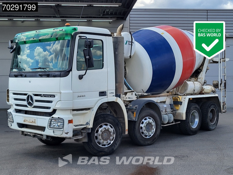 Mercedes-Benz Actros 3241 8X4 9m3 Schwing Stetter Retarder Big-Axle Steelsuspension 3-Pedals Euro 4 - شاحنة خلاطة خرسانة: صور 1 Mercedes-Benz Actros 3241 8X4 9m3 Schwing Stetter Retarder Big-Axle Steelsuspension 3-Pedals Euro 4 - شاحنة خلاطة خرسانة: صور 1