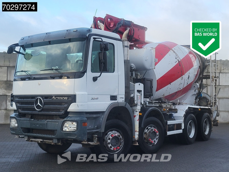Mercedes-Benz Actros 3241 8X4 Putzmeister M24-3 Pump + 9m3 LIEBHERR Mixer Steelsuspension 3-Pedals Euro 4 - مضخة خرسانة: صور 1 Mercedes-Benz Actros 3241 8X4 Putzmeister M24-3 Pump + 9m3 LIEBHERR Mixer Steelsuspension 3-Pedals Euro 4 - مضخة خرسانة: صور 1