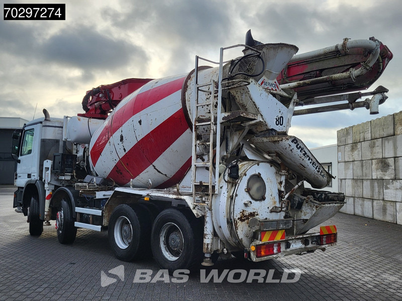 Mercedes-Benz Actros 3241 8X4 Putzmeister M24-3 Pump + 9m3 LIEBHERR Mixer Steelsuspension 3-Pedals Euro 4 - مضخة خرسانة: صور 2 Mercedes-Benz Actros 3241 8X4 Putzmeister M24-3 Pump + 9m3 LIEBHERR Mixer Steelsuspension 3-Pedals Euro 4 - مضخة خرسانة: صور 2