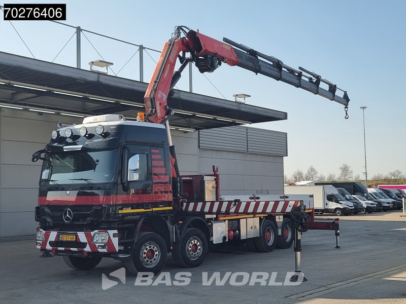 Mercedes-Benz Actros 4146 8X4 FASSI F600AXP.26 Crane Kran NL-Truck Euro 5 - شاحنات مسطحة, شاحنة كرين: صور 1 Mercedes-Benz Actros 4146 8X4 FASSI F600AXP.26 Crane Kran NL-Truck Euro 5 - شاحنات مسطحة, شاحنة كرين: صور 1