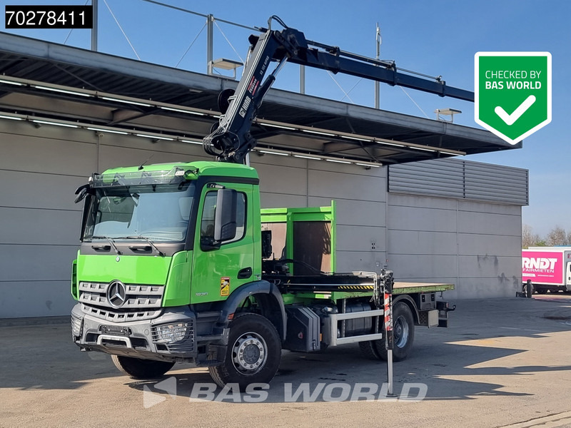 Mercedes-Benz Arocs 1830 4X2 Hiab 122 ES-3 HIPRO Kran Crane Big-Axle Euro 6 - شاحنات مسطحة, شاحنة كرين: صور 1 Mercedes-Benz Arocs 1830 4X2 Hiab 122 ES-3 HIPRO Kran Crane Big-Axle Euro 6 - شاحنات مسطحة, شاحنة كرين: صور 1