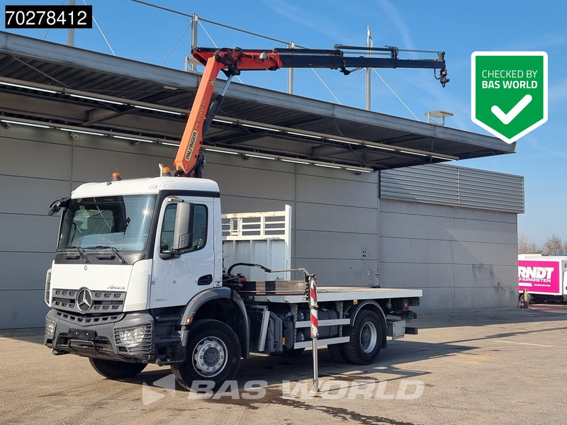 Mercedes-Benz Arocs 1830 4X2 Palfinger PK12.002 EH B Remote Full Steel Big-Axle Euro 6 - شاحنات مسطحة, شاحنة كرين: صور 1 Mercedes-Benz Arocs 1830 4X2 Palfinger PK12.002 EH B Remote Full Steel Big-Axle Euro 6 - شاحنات مسطحة, شاحنة كرين: صور 1