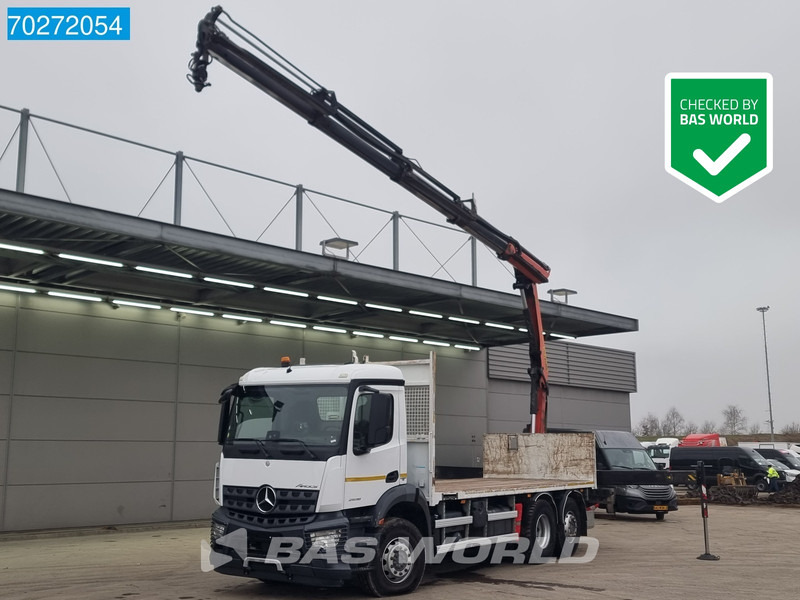 Mercedes-Benz Arocs 2536 6X2 Palfinger PK 16002 Crane Lenkasche Euro 6 - شاحنات مسطحة, شاحنة كرين: صور 1 Mercedes-Benz Arocs 2536 6X2 Palfinger PK 16002 Crane Lenkasche Euro 6 - شاحنات مسطحة, شاحنة كرين: صور 1
