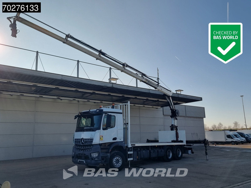 Mercedes-Benz Arocs 2636 6X4 HIAB X-HIDUO 188 ES-S Crane Kran Big axle Euro 6 - شاحنات مسطحة, شاحنة كرين: صور 1 Mercedes-Benz Arocs 2636 6X4 HIAB X-HIDUO 188 ES-S Crane Kran Big axle Euro 6 - شاحنات مسطحة, شاحنة كرين: صور 1
