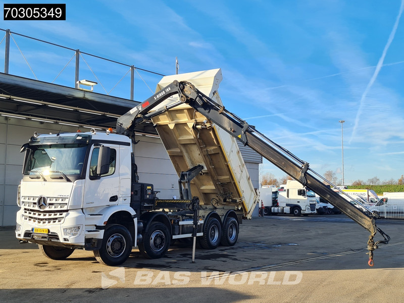 Mercedes-Benz Arocs 3240 8X4 HIAB X-HIDUO 188 E-2 Kran Crane 3-side tipper Big-Axle Euro 6 - قلابات, شاحنة كرين: صور 3 Mercedes-Benz Arocs 3240 8X4 HIAB X-HIDUO 188 E-2 Kran Crane 3-side tipper Big-Axle Euro 6 - قلابات, شاحنة كرين: صور 3